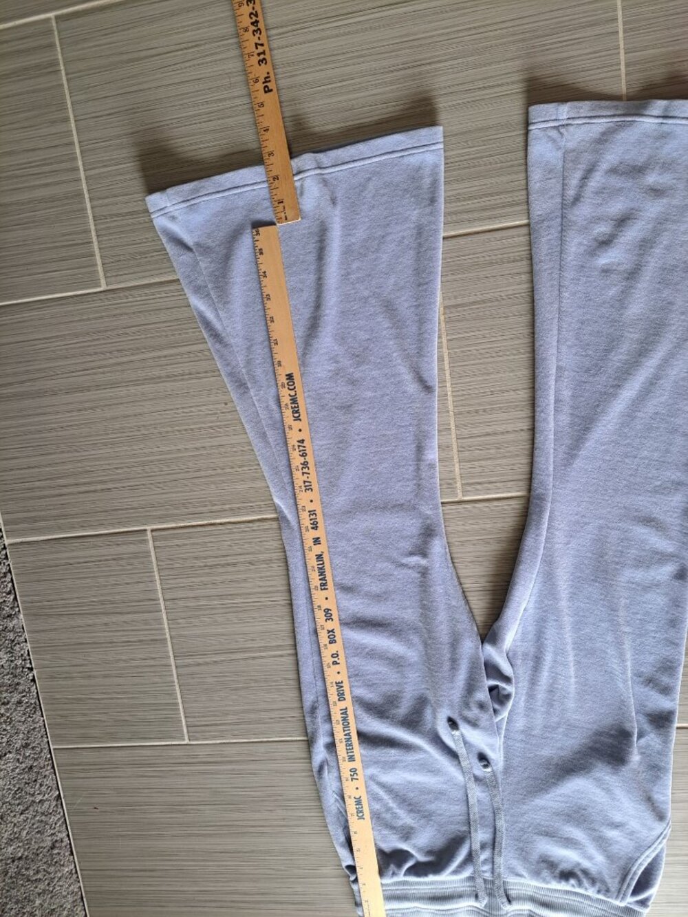 Aerie Pale Purple Velour High-Waisted Drawstring Extreme Flare Pants Medium - Picture 10 of 11